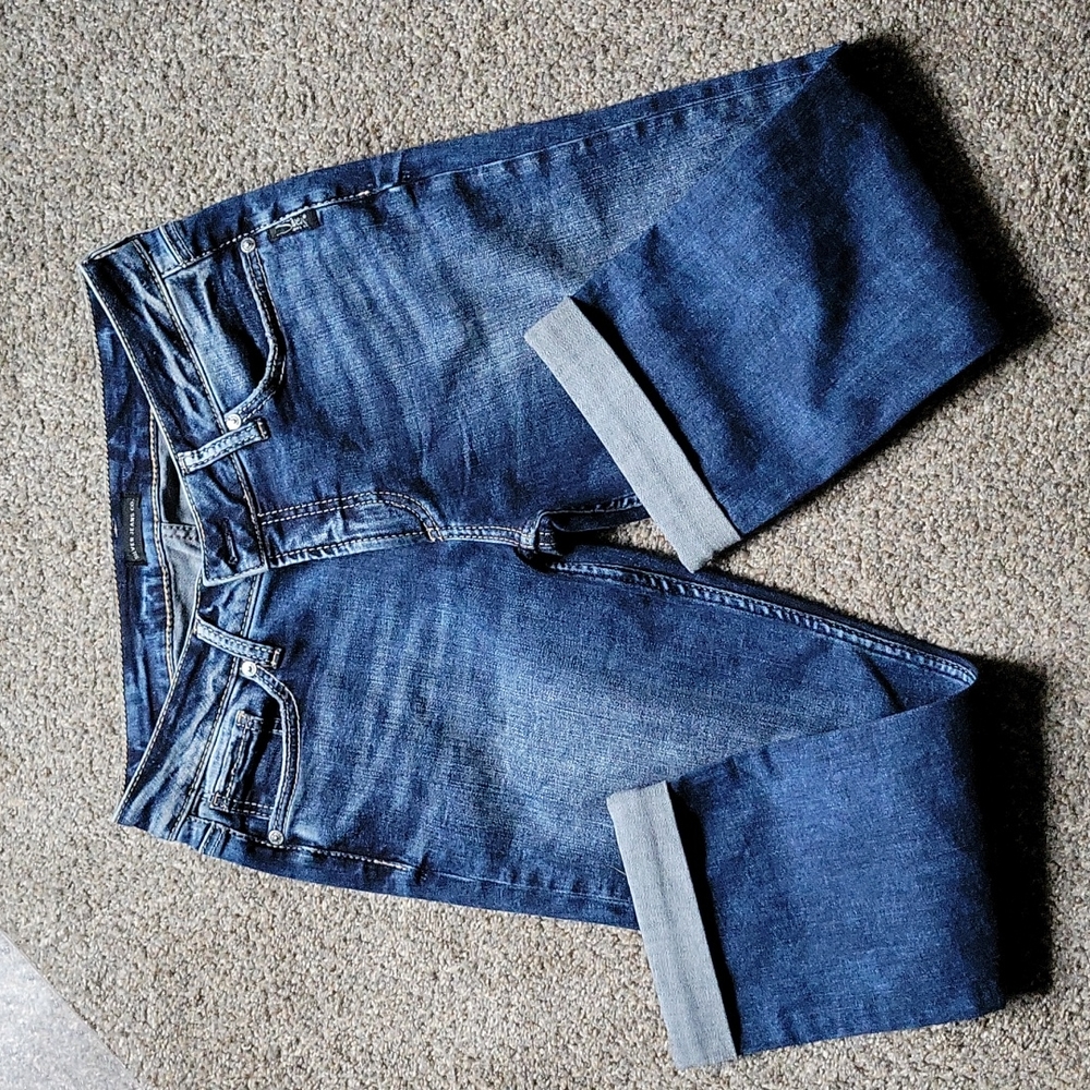 Silver natsuki Capri denim size 31x22.5